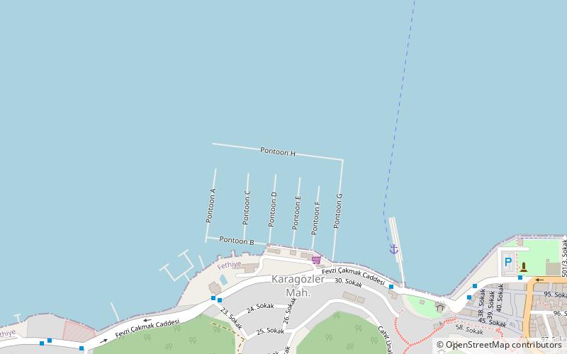 port of fethiye location map