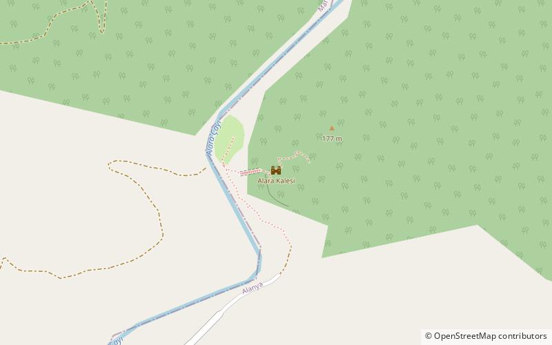 Alara Castle location map