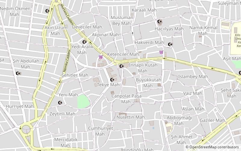 kilis 7 aralik university location map