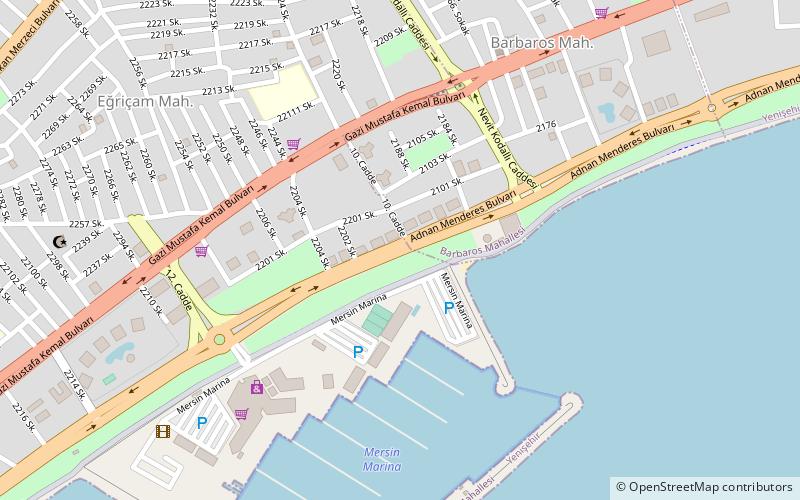 Adnan Menderes Boulevard location map