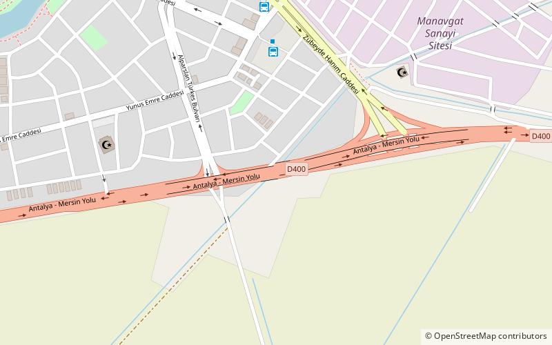 konya manavgat yolu location map