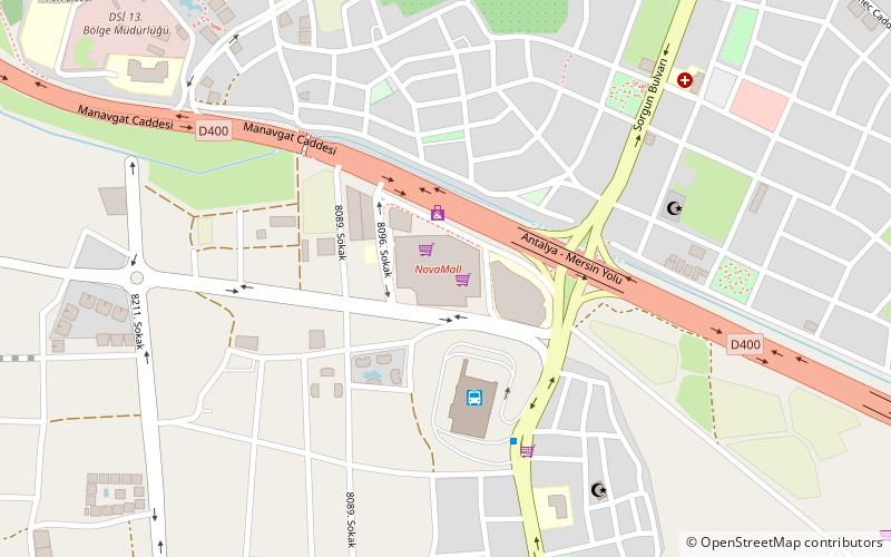 novada manavgat shopping center location map