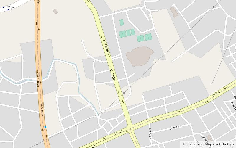 Nevin Yanıt Athletics Complex location map