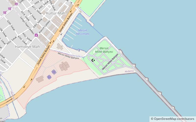 Mersin Aquapark location map