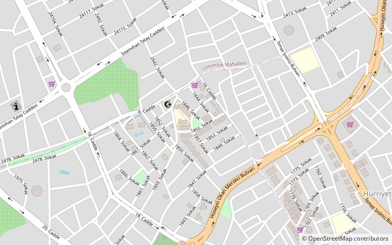 toros university mersin location map