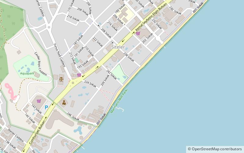 marmaris atlantis park location map