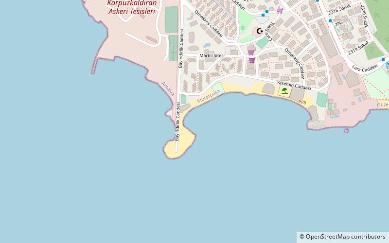 plaj antalya location map
