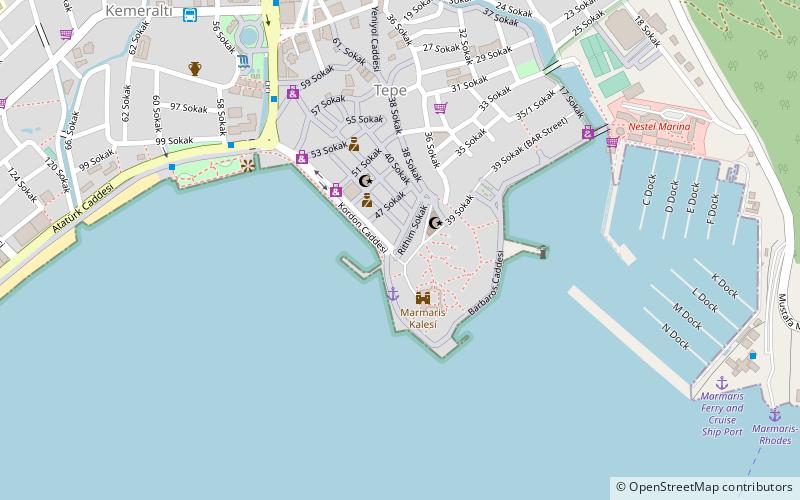 hafsa sultan caravanserai marmaris location map