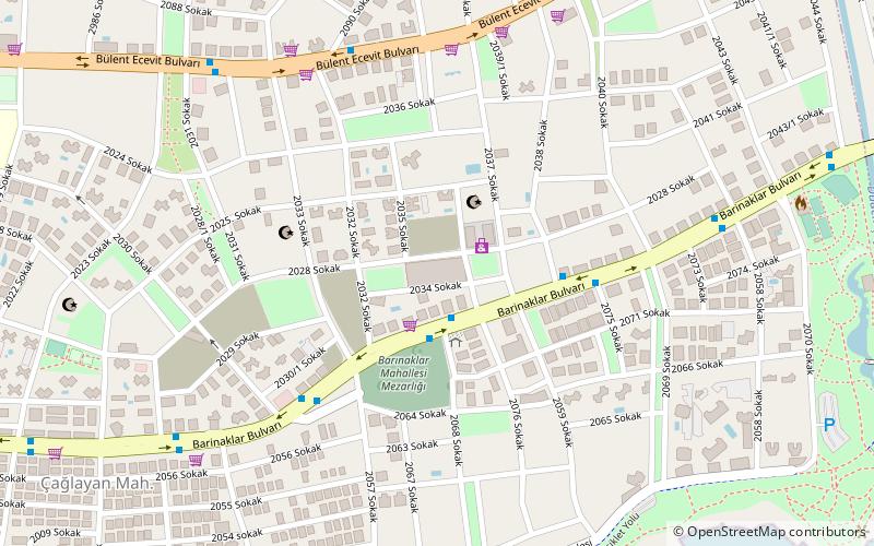 caglayan pazar yeri antalya location map
