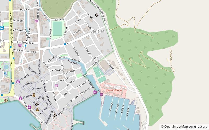 amiral orhan aydin sports hall marmaris location map