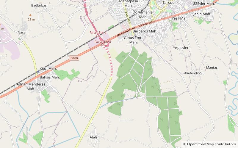 karabucak forest tarse location map
