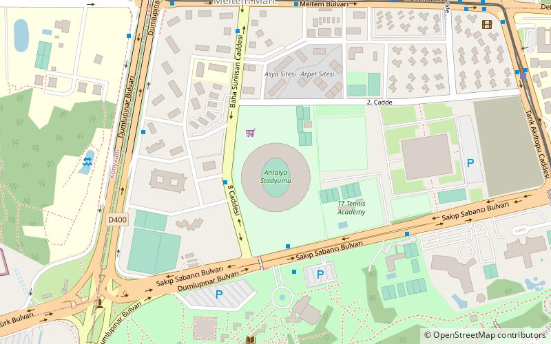 antalya arena location map