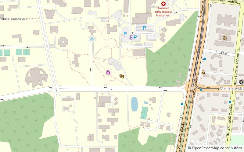 akdeniz universitesi anfi tiyatro antalya location map