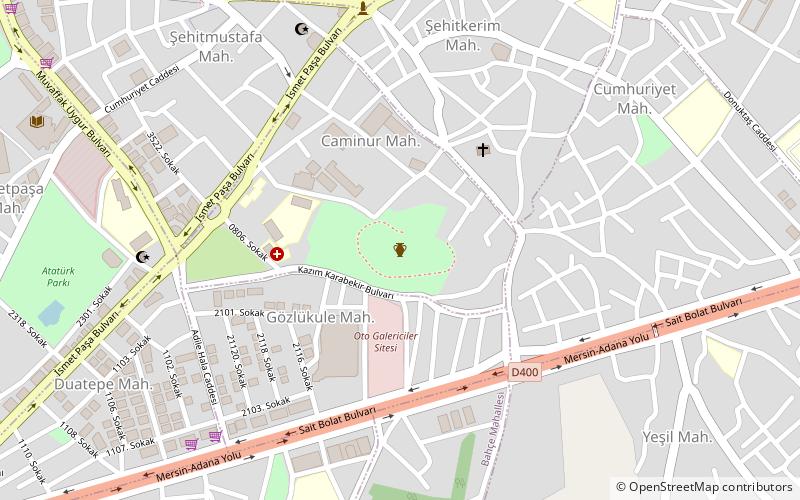 Gözlükule location map