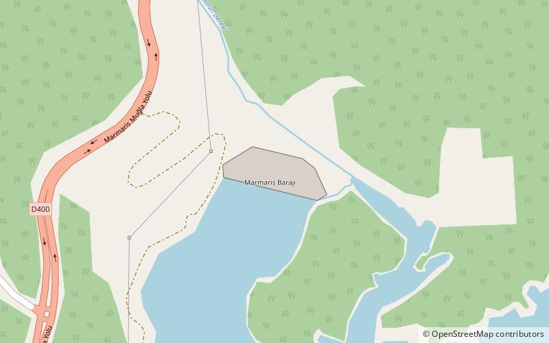 Marmaris Dam location map