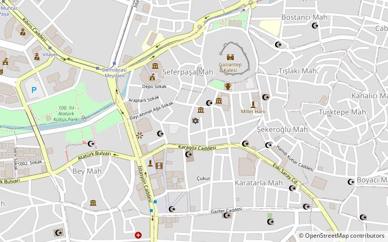 Gaziantep Synagogue location map