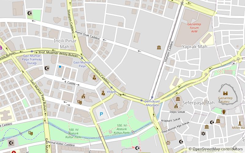 kamil ocak sport hall gaziantep location map