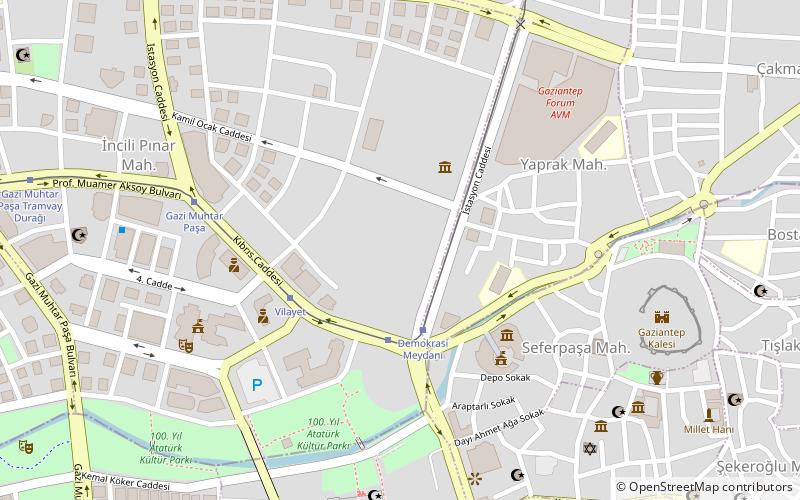 estadio gaziantep kamil ocak location map