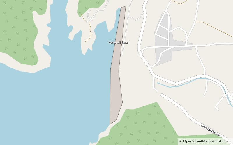 Korkuteli Dam location map