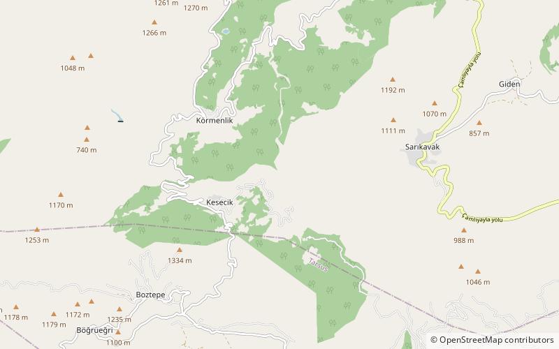 Kisecik Canyon location map