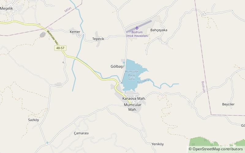 Mumcular Dam location map