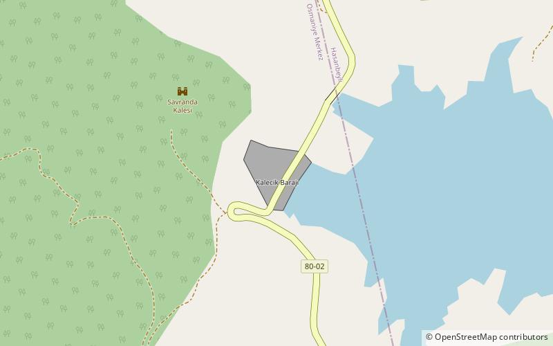 barrage de kalecik location map