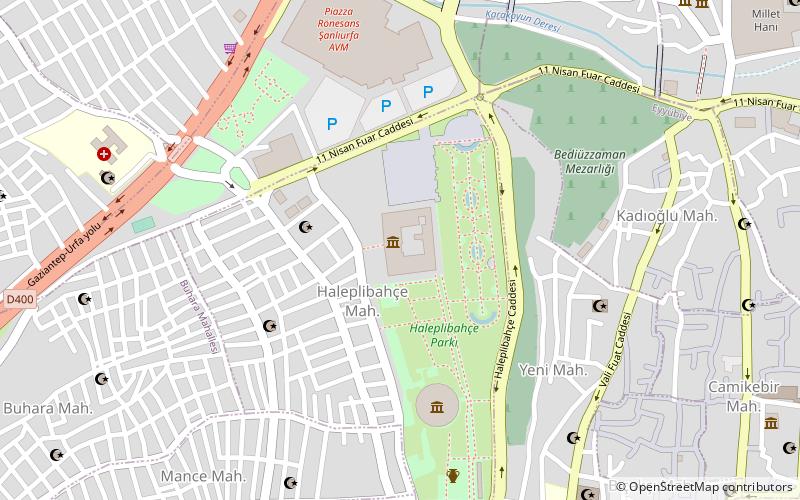 Şanlıurfa Archaeology and Mosaic Museum location map