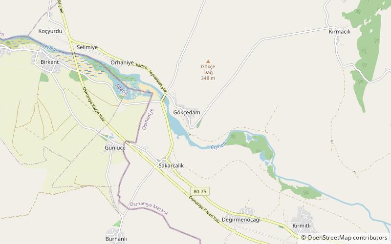 Amouda location map