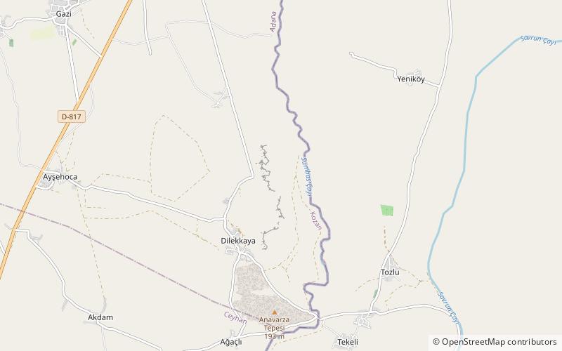 Anazarbe location map