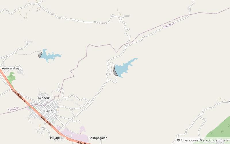 bayir dam mugla location map
