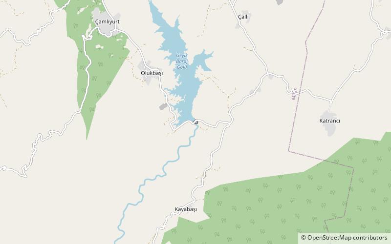 Geyik-Talsperre location map