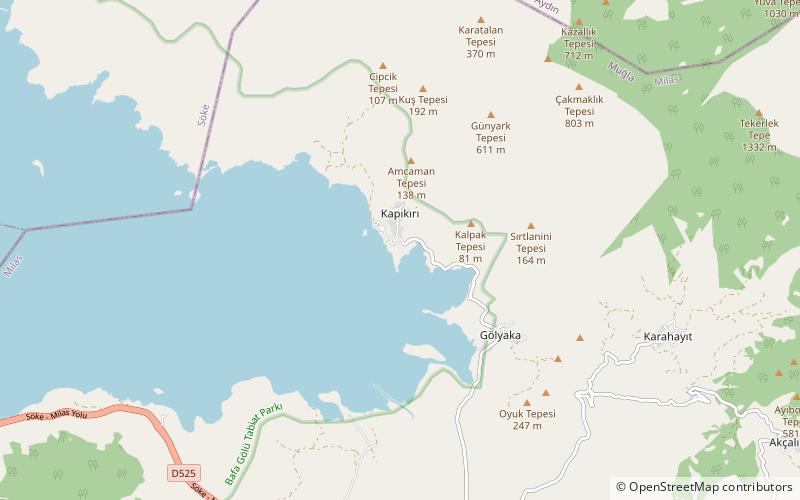 Beşparmak Dağları location map