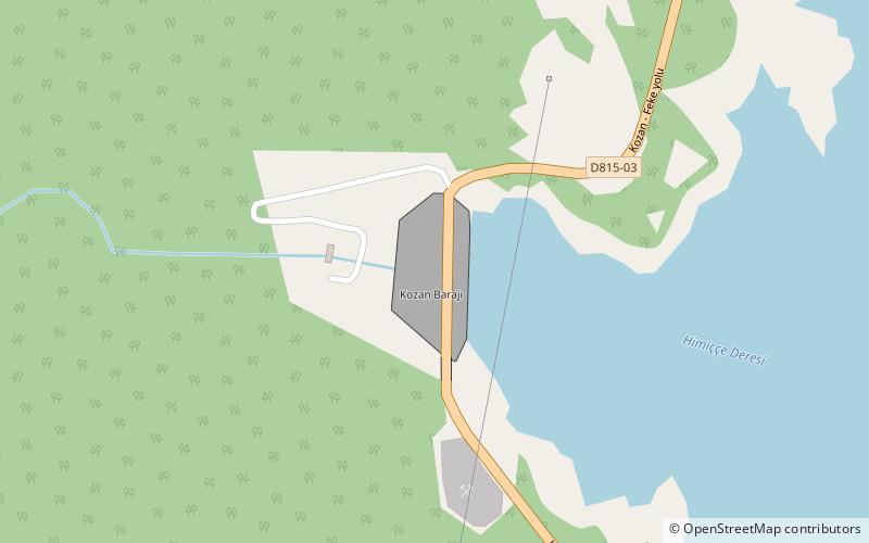 Barrage de Kozan location map