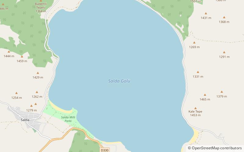 Lake Salda location map