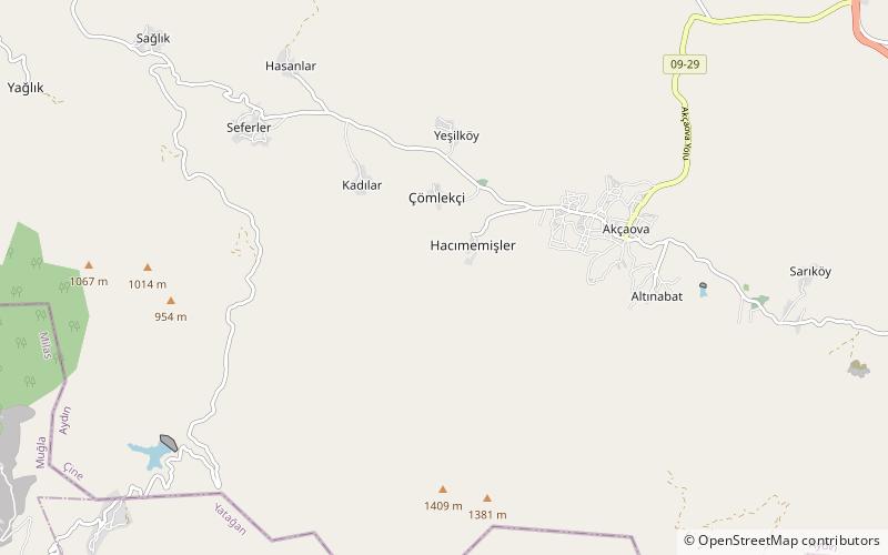 Karien location map