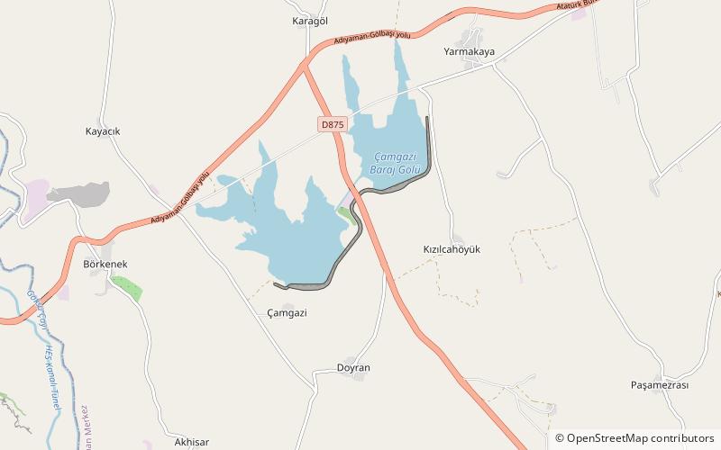 Çamgazi Dam location map