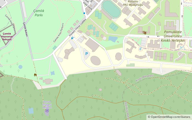 Pamukkale University Arena location map