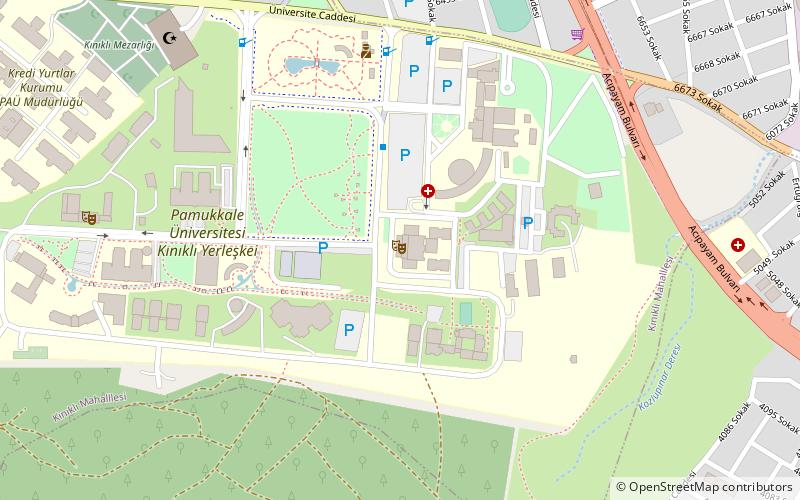 Pamukkale University location map