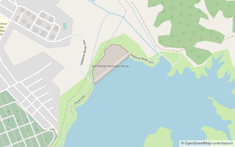 gokpinar dam denizli location map