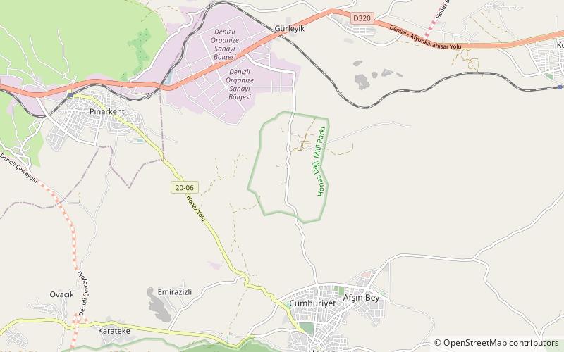 Colossae location map