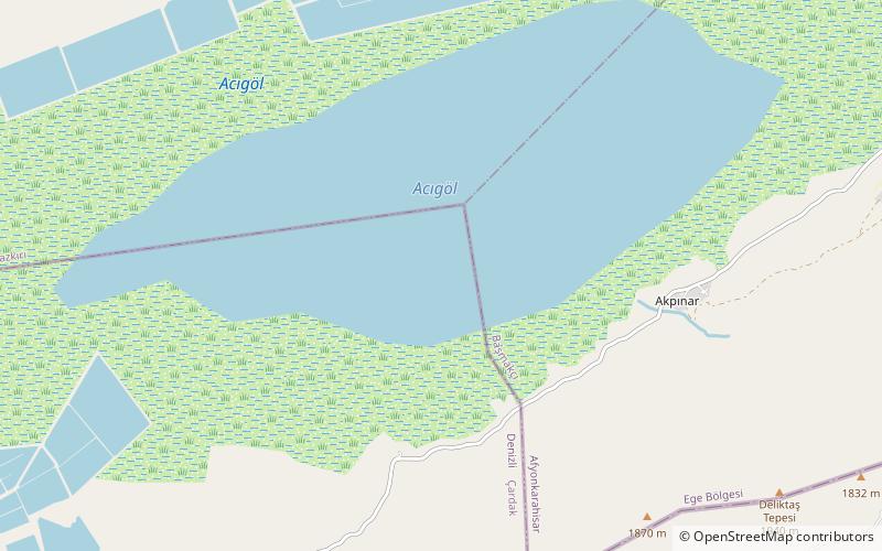 Lake Acıgöl location map