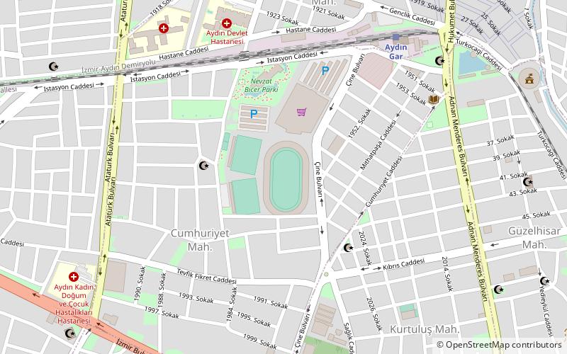 adnan menderes stadi aydin location map