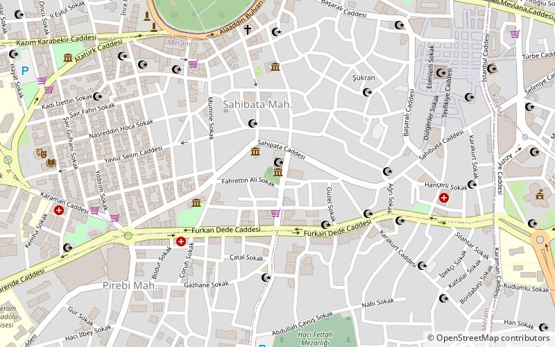 Sahip Ata Museum location map