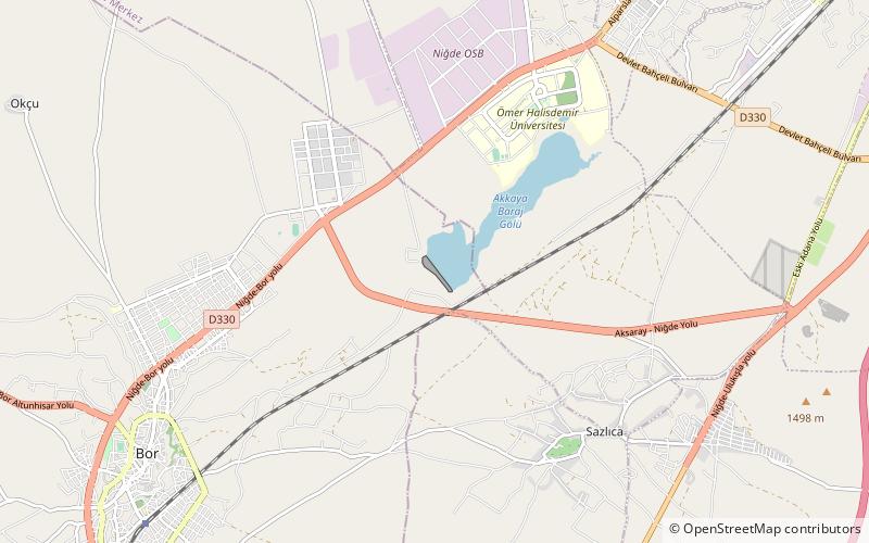 akkaya dam location map