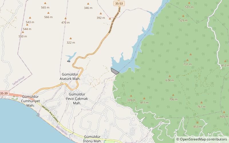 Tahtalı Dam location map