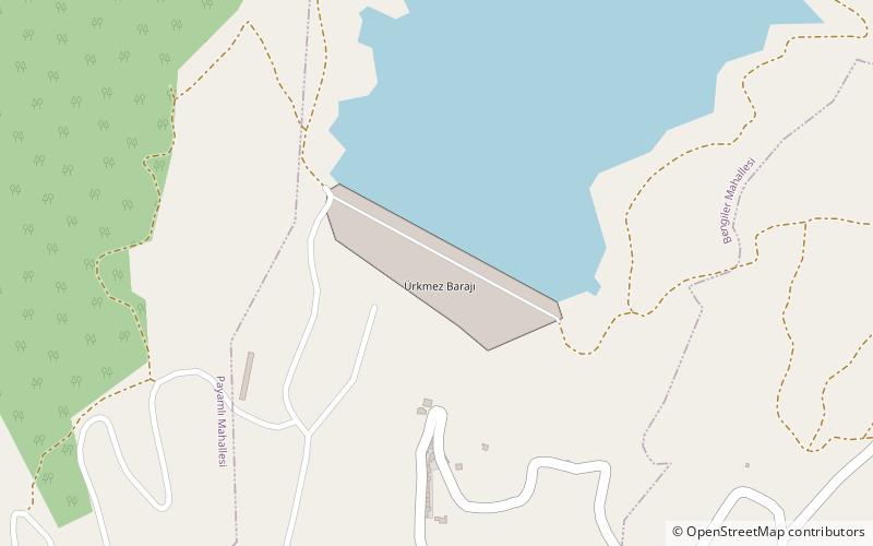 urkmez dam location map