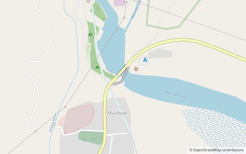 Malabadi Bridge location map