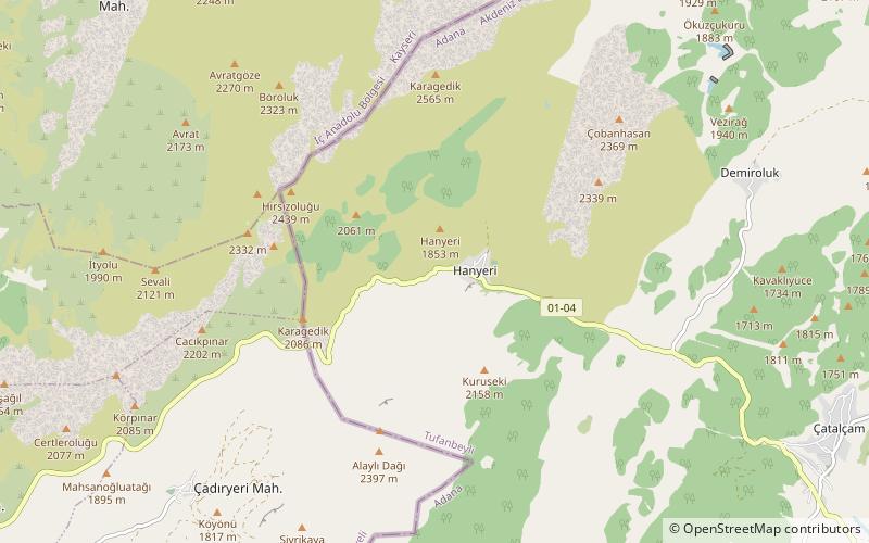 Hanyeri relief location map