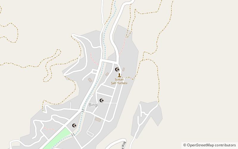 sultan sah turbesi birgi location map