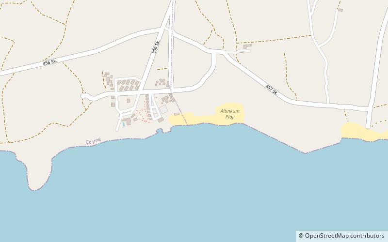 Fun Beach / Cesme Turkey location map